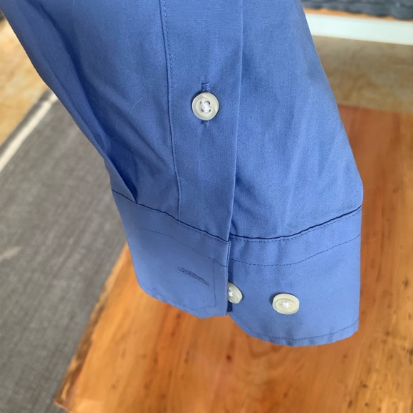 Merona blue button down shirt - men’s size L - Picture 4 of 6